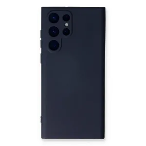 Newface Samsung Galaxy S24 Ultra Kılıf Nano İçi Kadife Silikon - Lacivert