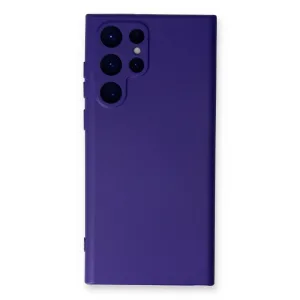 Newface Samsung Galaxy S24 Ultra Kılıf Nano İçi Kadife Silikon - Mor