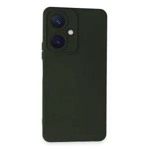 Newface Vivo Y27 Kılıf Nano İçi Kadife Silikon - Koyu Yeşil