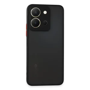 Newface Vivo Y36 Kılıf Montreal Silikon Kapak - Siyah