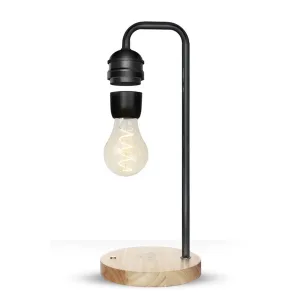 Newface Xf01 Ampul Görünümlü Kablosuz Şarj Özellikli Gece Lambası - Siyah