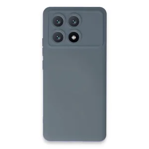 Newface Xiaomi Poco X6 Pro Kılıf Nano İçi Kadife Silikon - Gri