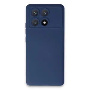 Newface Xiaomi Poco X6 Pro Kılıf Nano İçi Kadife Silikon - Lacivert