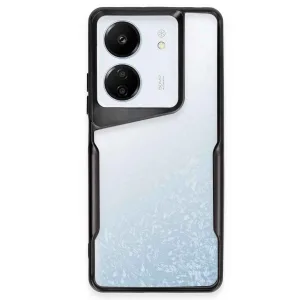 Newface Xiaomi Redmi 13c Kılıf Boyi Silikon Kapak - Siyah