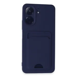 Newface Xiaomi Redmi 13c Kılıf Kelvin Kartvizitli Silikon - Lacivert