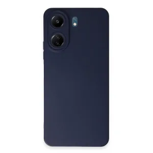 Newface Xiaomi Redmi 13c Kılıf Nano İçi Kadife Silikon - Lacivert