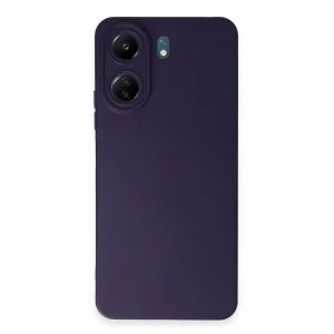 Newface Xiaomi Redmi 13c Kılıf Nano İçi Kadife Silikon - Mor