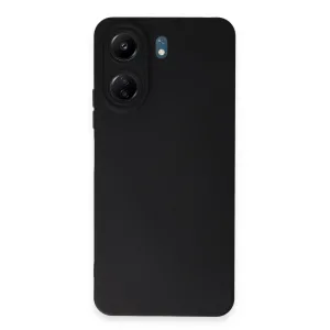 Newface Xiaomi Redmi 13c Kılıf Nano İçi Kadife Silikon - Siyah