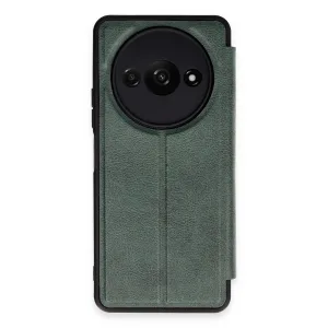 Newface Xiaomi Redmi A3 4g Kılıf Flip Cover - Koyu Yeşil
