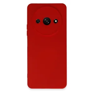 Newface Xiaomi Redmi A3 4g Kılıf Nano İçi Kadife Silikon - Kırmızı