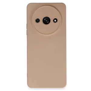 Newface Xiaomi Redmi A3 4g Kılıf Nano İçi Kadife Silikon - Pudra