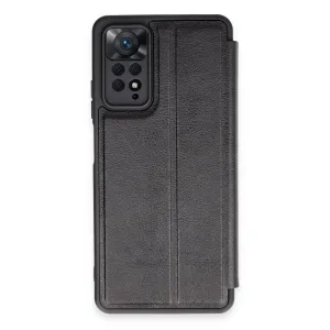 Newface Xiaomi Redmi Note 12 Pro 4g Kılıf Flip Cover - Siyah