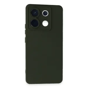 Newface Xiaomi Redmi Note 13 Pro 5g Kılıf Nano İçi Kadife Silikon - Koyu Yeşil