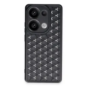 Newface Xiaomi Redmi Note 13 Pro 5g Kılıf Petek Silikon Kapak - Siyah