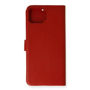 Oppo A73 Kılıf Trend S Plus Kapaklı Kılıf - Kırmızı