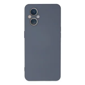 Oppo Reno 7 Lite Kılıf Nano İçi Kadife Silikon - Gri