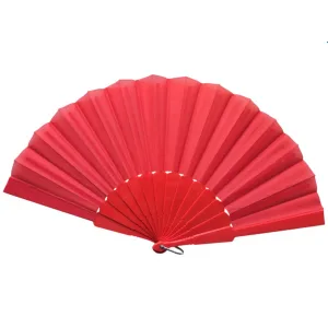 Plastik Kumaş Yelpaze 12li Kırmızı