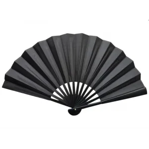 Plastik Kumaş Yelpaze 12li Siyah