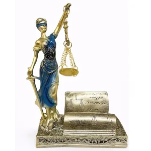 Polyester Kartvizitli Adalet Figürü Alk4426
