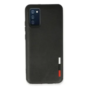 Samsung Galaxy A02s Kılıf Loop Deri Silikon - Siyah
