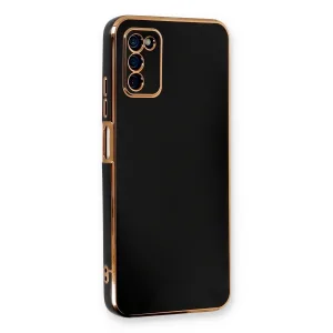 Samsung Galaxy A03s Kılıf Volet Silikon - Siyah