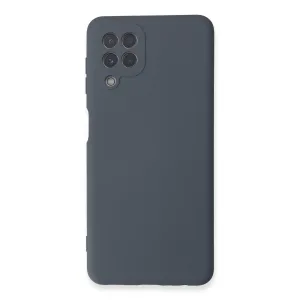 Samsung Galaxy A22 Kılıf Nano İçi Kadife Silikon - Gri