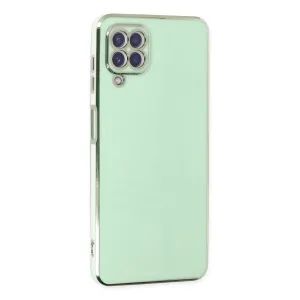 Samsung Galaxy A22 Kılıf Volet Silikon - Açık Yeşil