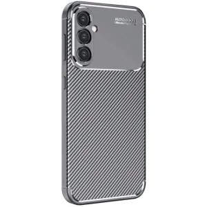 Samsung Galaxy A26 Kılıf Auto Focus Karbon Kapak - Gri