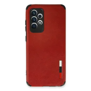 Samsung Galaxy A72 Kılıf Loop Deri Silikon - Kırmızı