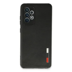 Samsung Galaxy A72 Kılıf Loop Deri Silikon - Siyah