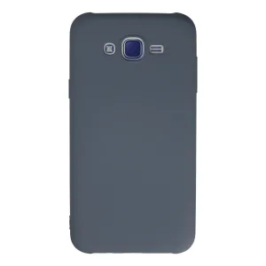 Samsung Galaxy J7 Kılıf Nano İçi Kadife Silikon - Gri