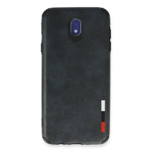 Samsung Galaxy J7 Pro / J730 Kılıf Loop Deri Silikon - Lacivert