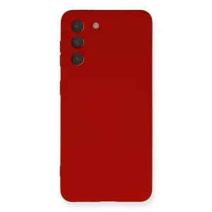 Samsung Galaxy S21 Kılıf Nano İçi Kadife Silikon - Kırmızı