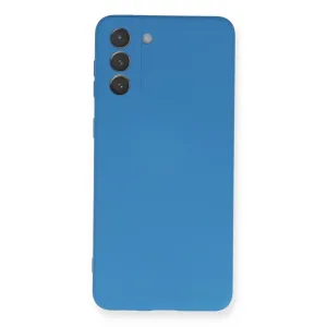 Samsung Galaxy S21 Plus Kılıf Nano İçi Kadife Silikon - Mavi