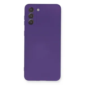 Samsung Galaxy S21 Plus Kılıf Nano İçi Kadife Silikon - Mor