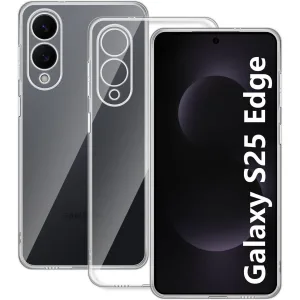 Samsung Galaxy S25 Edge Kılıf Lüx Şeffaf Silikon