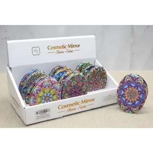 Taşlı El Aynası Oval İnce Alk3763