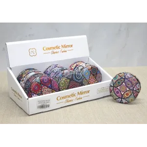 Taşlı Yuvarlak El Aynası Kalın Alk3751