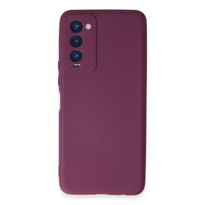 Tecno Camon 18 Kılıf First Silikon - Mor