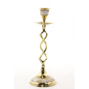 Tekli Pirinç Sedefli Şamdan 5078