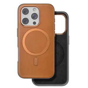 Venco İphone 16 Pro Max Puskas Magsafe Kapak - Açık Kahve