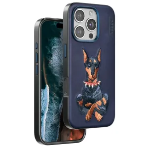 Venco İphone 16 Pro Perma Desenli Kapak - Lacivert