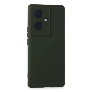 Vivo V29 Lite Kılıf Nano İçi Kadife Silikon - Koyu Yeşil