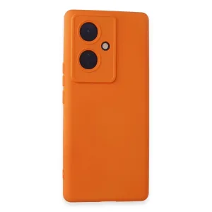 Vivo V29 Lite Kılıf Nano İçi Kadife Silikon - Turuncu