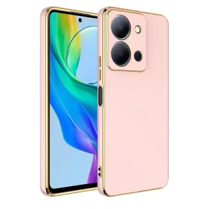Vivo Y36 Kılıf Volet Silikon - Pembe