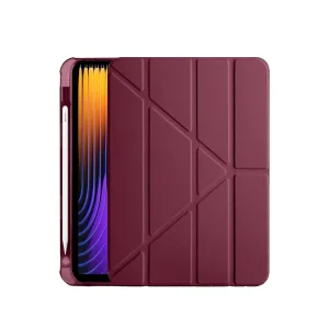 Xiaomi Pad 7 Pro Kılıf Kalemlikli Mars Tablet Kılıfı - Mürdüm