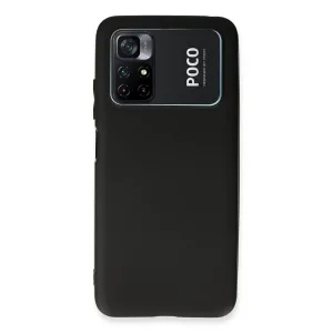 Xiaomi Poco M4 Pro 4g Kılıf First Silikon - Siyah