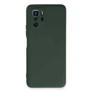 Xiaomi Poco X3 Gt Kılıf Nano İçi Kadife Silikon - Koyu Yeşil