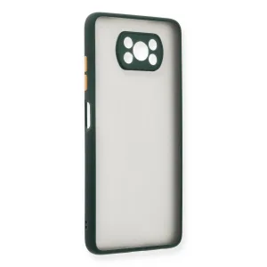 Xiaomi Pocophone X3 Kılıf Montreal Silikon Kapak - Yeşil