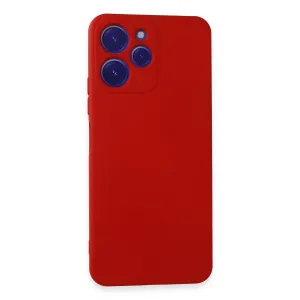 Xiaomi Redmi 12 Kılıf Nano İçi Kadife Silikon - Kırmızı